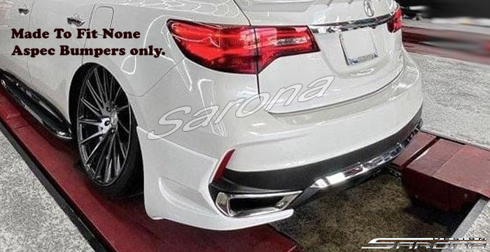 Custom Acura MDX  SUV/SAV/Crossover Rear Lip/Diffuser (2017 - 2020) - $490.00 (Part #AC-011-RA)